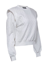 Current Boutique-Generation Love - Off-White Crystal "Orlie" Sweatshirt Sz S