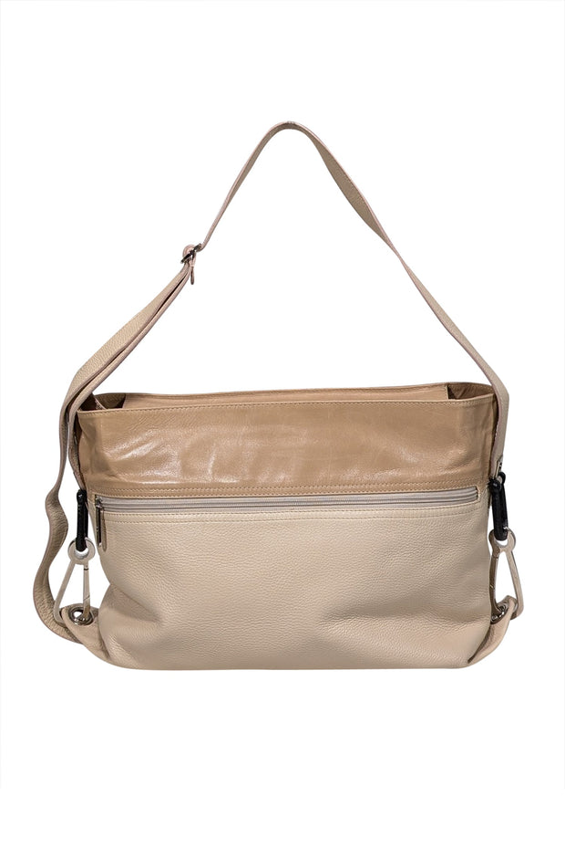 Current Boutique-Gianfranco Ferre - Beige Leather Large Shoulder Bag