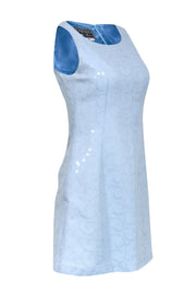 Current Boutique-Gianni Versace - Blue Sequin Sleeveless Dress Sz 6