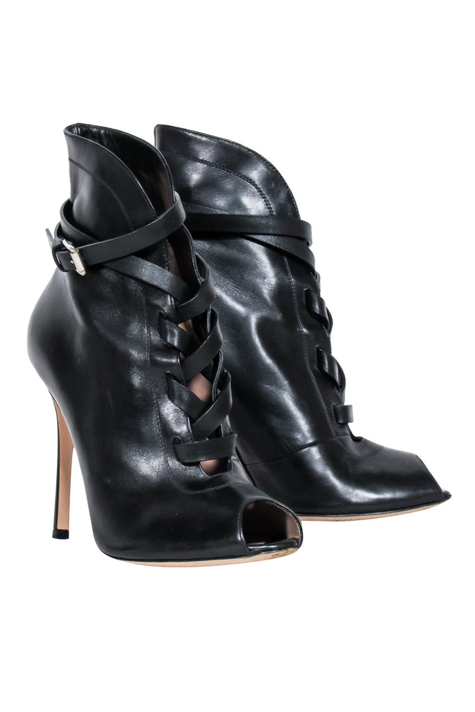 Gianvito rossi peep outlet toe bootie