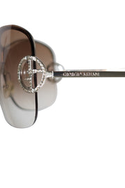 Current Boutique-Giorgio Armani - Brown Ombre Frameless Sunglasses