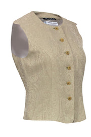 Current Boutique-Giorgio Armani - Vintage Beige Vest Sz 8