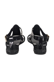 Current Boutique-Givenchy - Black Rubber Strappy Sandals Sz 9