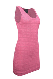 Current Boutique-Givenchy - Pink 4G Jacquard Sleeveless Knit Dress Sz M