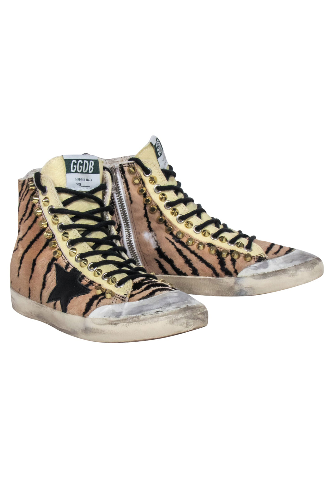 Golden goose studded high tops best sale