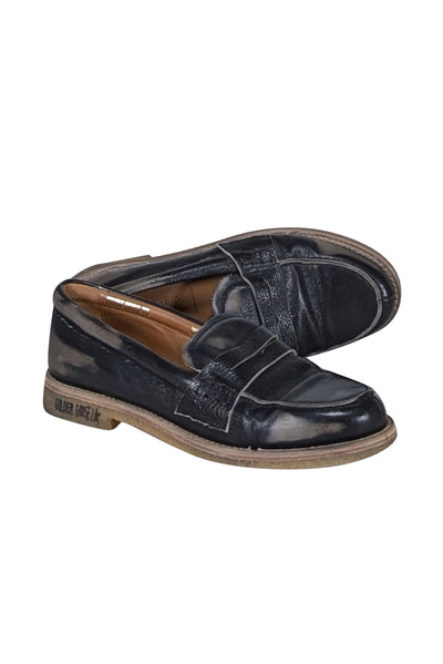 Current Boutique-Golden Goose - Black Leather Loafers Sz 11