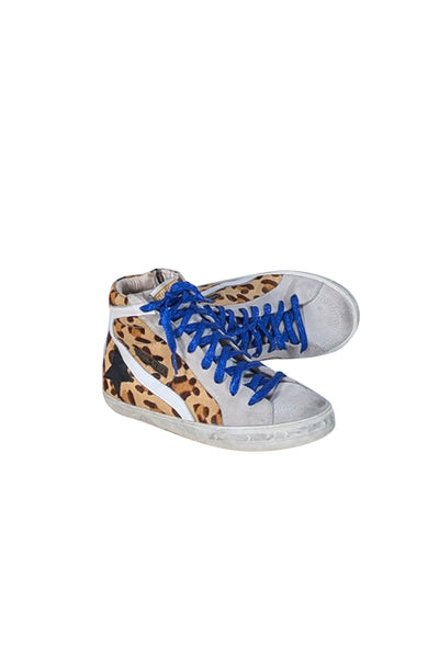 Current Boutique-Golden Goose - Tan Leopard Print Mid Star Sneaker Sz 10