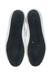 Current Boutique-Golden Goose - White & Black Python Print w/ Purple Star High TopSneakers Sz 8