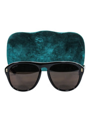 Current Boutique-Gucci - Black Front Frames w/ Brown Tortoise Sunglasses