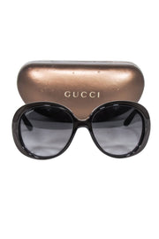 Current Boutique-Gucci - Black Large Rounded Sunglasses
