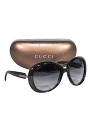 Current Boutique-Gucci - Black Large Rounded Sunglasses