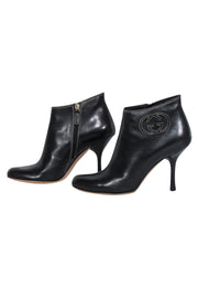 Current Boutique-Gucci - Black Leather Stiletto Booties Sz 6