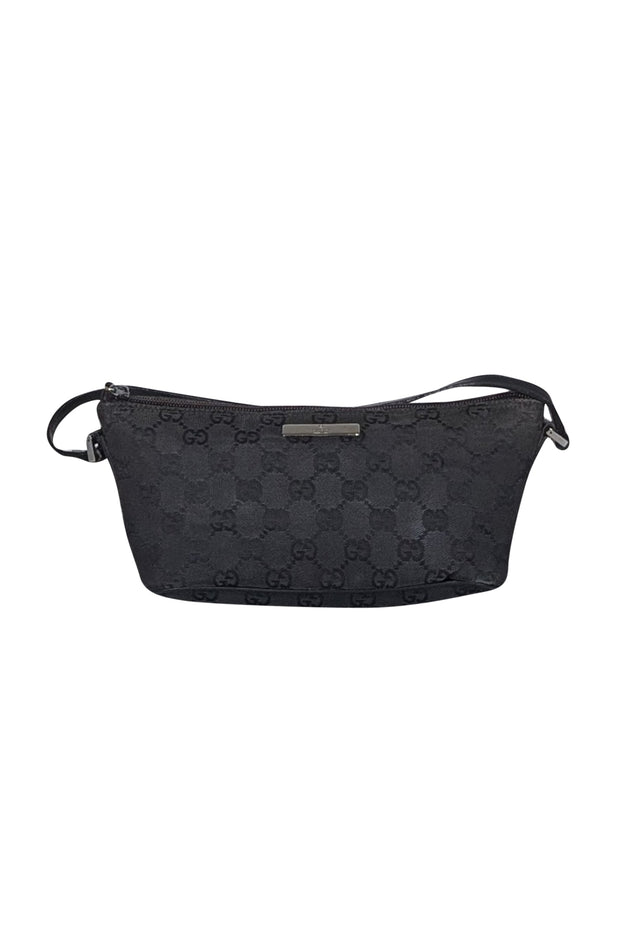 Current Boutique-Gucci - Black Monogram Canvas Mini Bag