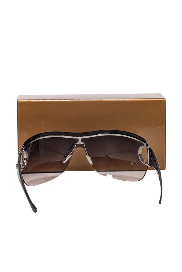 Current Boutique-Gucci - Black Ombre Lens Frameless Sunglasses