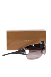 Current Boutique-Gucci - Black Ombre Lens Frameless Sunglasses