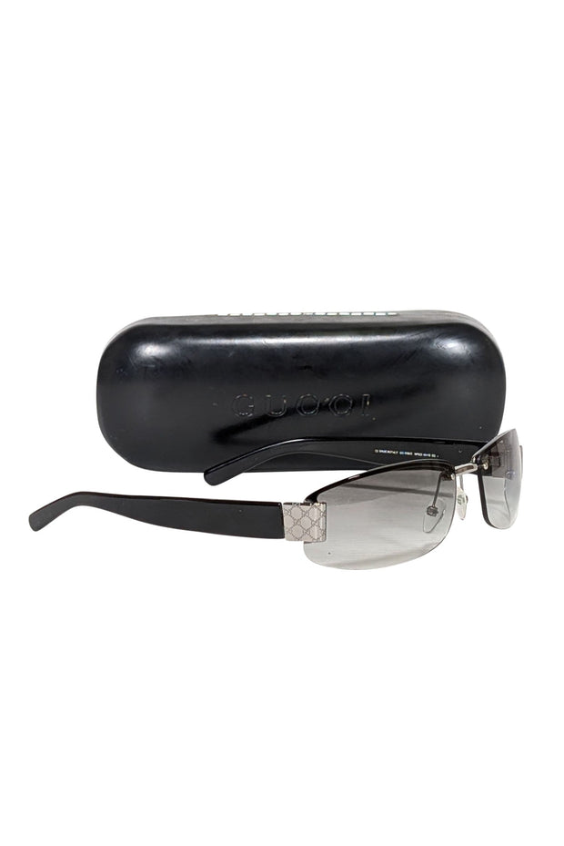 Current Boutique-Gucci - Black Ombre Lens Frameless Sunglasses