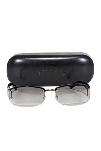 Current Boutique-Gucci - Black Ombre Lens Frameless Sunglasses