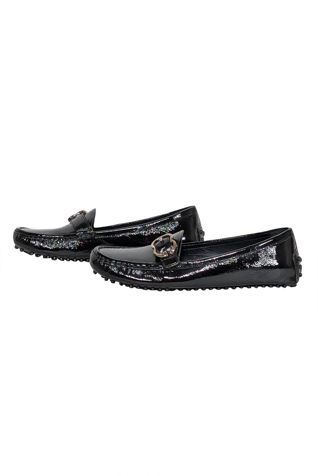 Current Boutique-Gucci - Black Patent Leather Loafers Sz 8