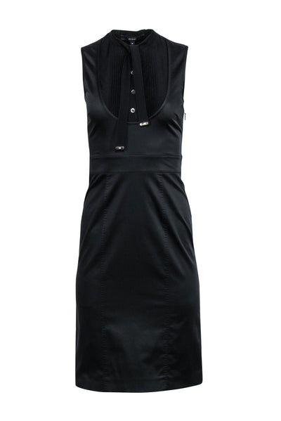 Current Boutique-Gucci - Black Sleeveless Tie Neck Dress Sz XS