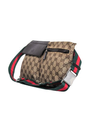 Current Boutique-Gucci - Brown Monogram Print Crossbody Belt Bag
