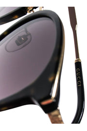Current Boutique-Gucci - Brown Tortoise Oversized Round Sunglasses