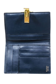 Current Boutique-Gucci - Navy Leather Square Wallet
