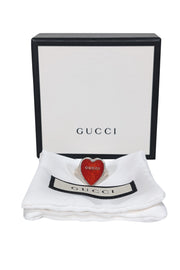 Current Boutique-Gucci - Red Heart Sterling Silver Ring Sz 8