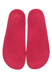 Current Boutique-Gucci - Red Rubber Double G Matelasse Slides Sz 7
