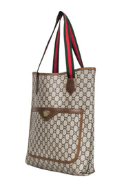 Current Boutique-Gucci - Tan Monogram "Gucci Plus" Tote Bag