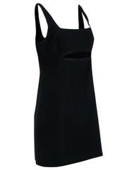 Current Boutique-Halston - Black Sleeveless Mini Dress w/ Bust Cutout Sz 12