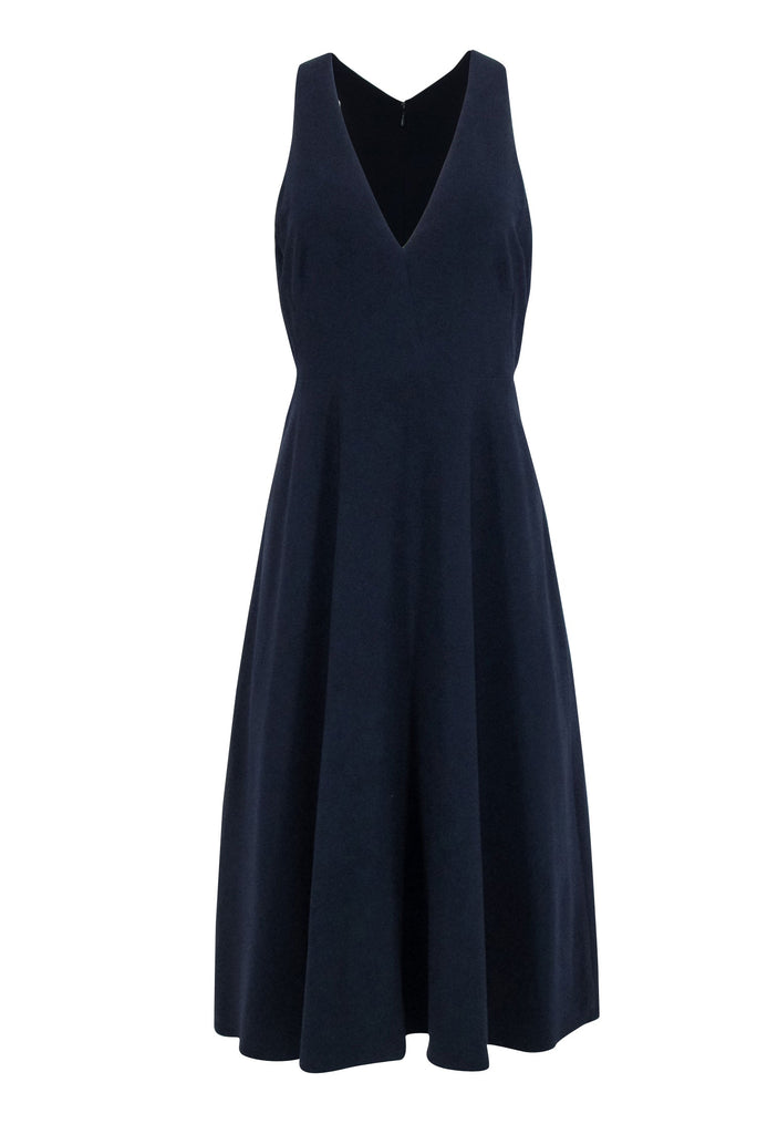 Halston heritage 2025 navy dress