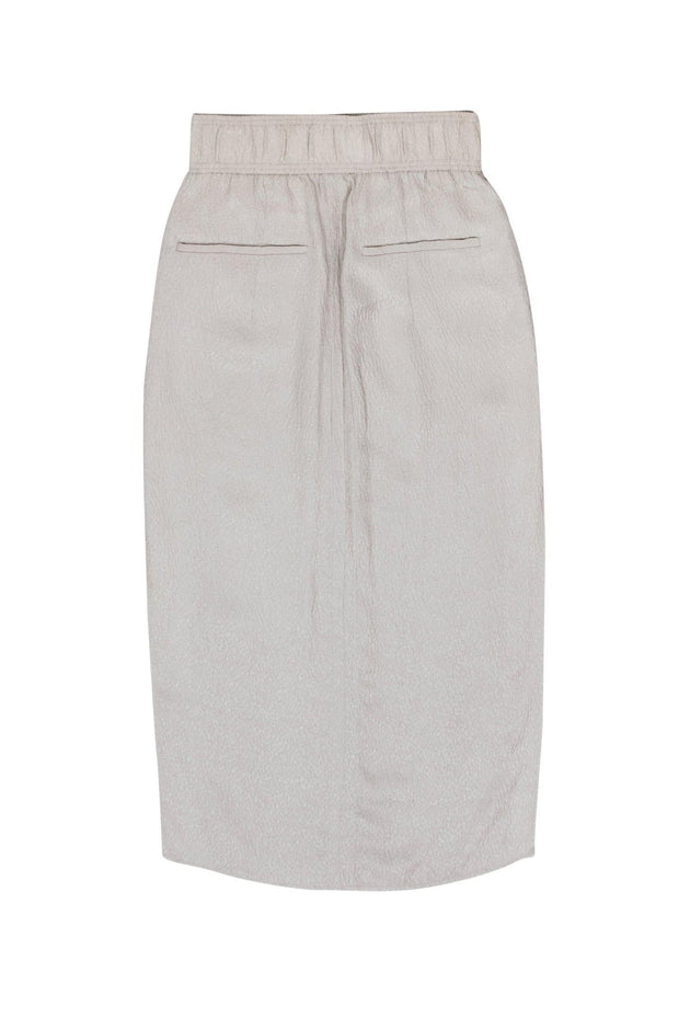 Current Boutique-Helmut Lang - Beige Crinkle Textured Maxi Skirt Sz S
