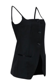Current Boutique-Helmut Lang - Black Wool Blend Blazer Top Sz S