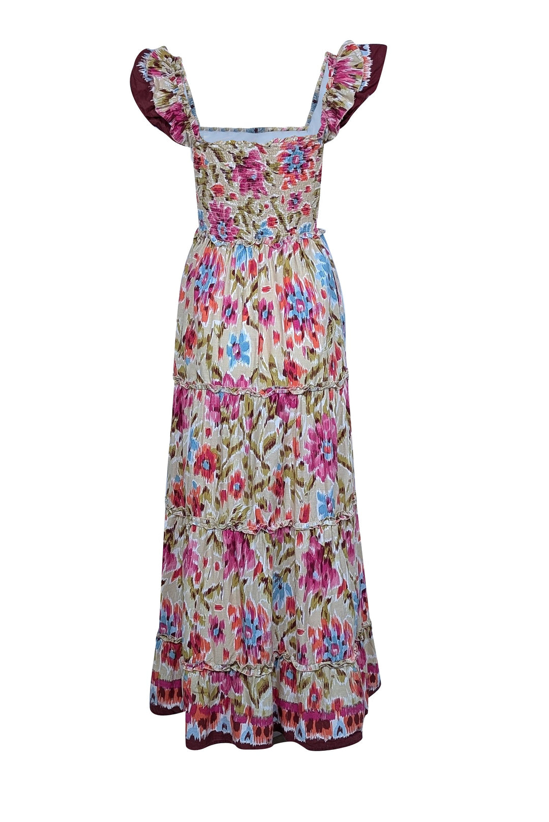 House of Harlow 1960 Printed Ruched Maxi fashion Dress