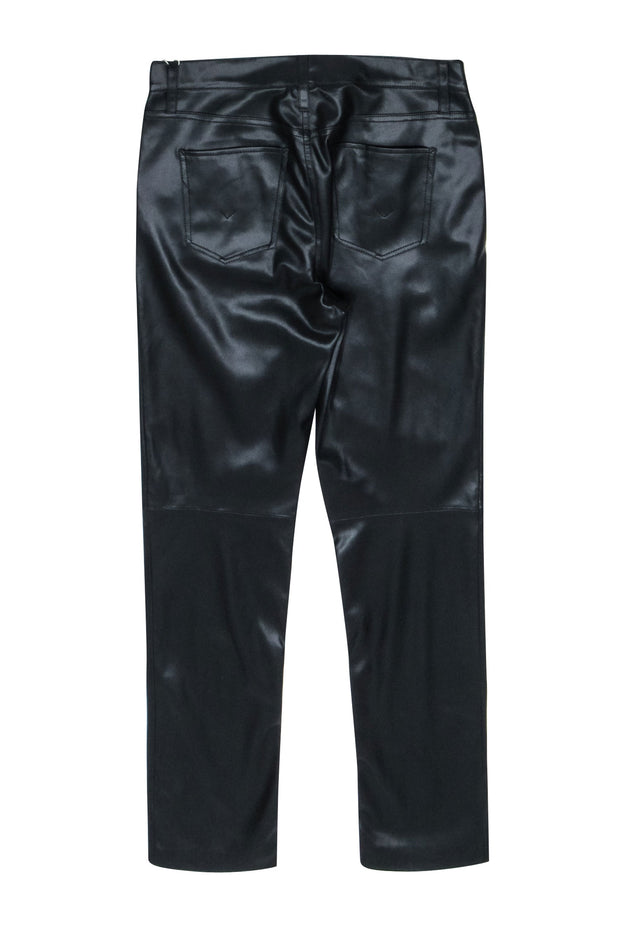 Current Boutique-Hudson - Black Faux Leather Pants Sz 6