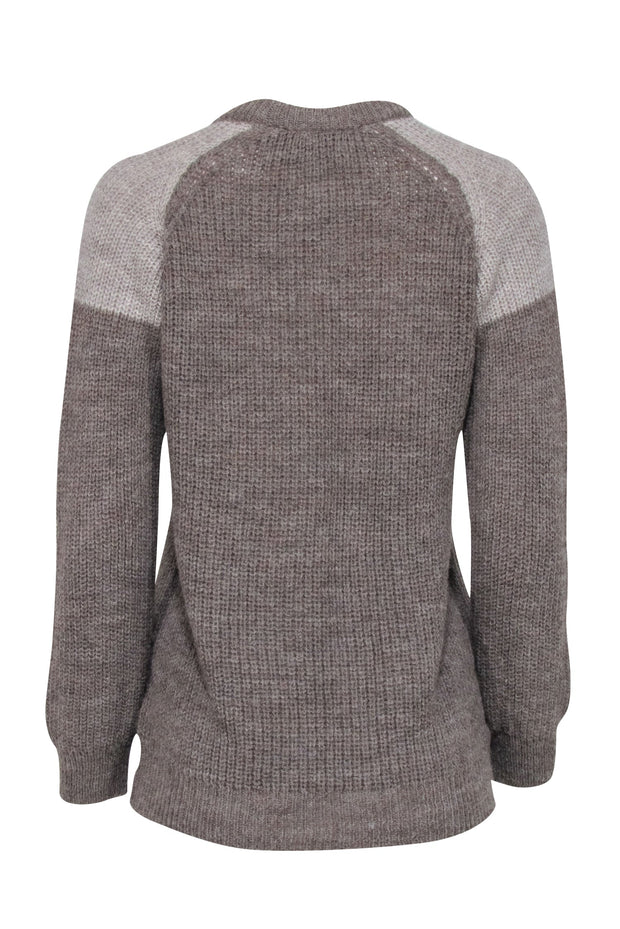 Current Boutique-IRO - Beige & Cream Alpaca & Wool Blend Sweater Sz S