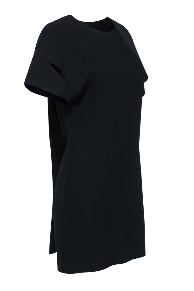 Current Boutique-IRO - Black Short Sleeve Mini V-Back Dress Sz 4