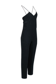 Current Boutique-IRO - Black Sleeveless Tapered Jumpsuit w/ Bust Cutouts Sz 4