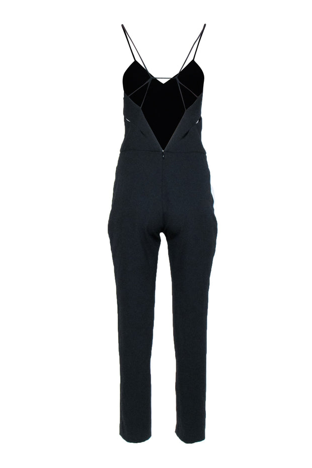 Current Boutique-IRO - Black Sleeveless Tapered Jumpsuit w/ Bust Cutouts Sz 4