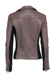 Current Boutique-IRO - Taupe Leather Jacket Sz 6