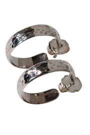 Current Boutique-Ippolita - Sterling Silver Hammered Hoop Earrings