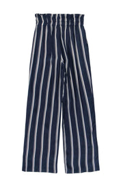 Current Boutique-Iris Setlakwe - Navy & White Stripe Smock Waist Pant Sz 0