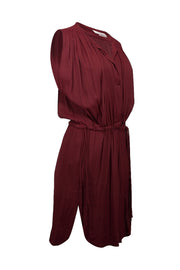 Current Boutique-Isabel Marant Etoile - Maroon Sleeveless Dress w/ Tie Details Sz 4