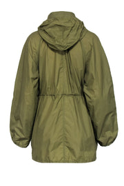 Current Boutique-Isabel Marant Etoile - Olive Zipper Front Hooded Windbreaker Sz 6