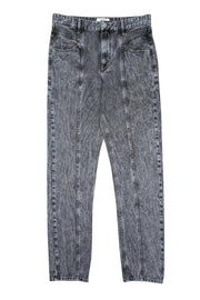 Current Boutique-Isabel Marant - Grey Wash Jeans w/ Textured Waist Detail Sz 12