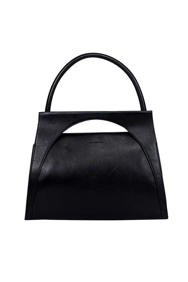 Current Boutique-JW Anderson - Black Leather Large Moon Bag