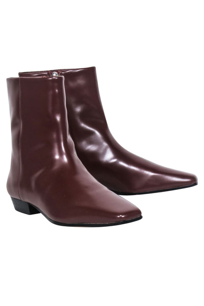 Current Boutique-J.Crew - Cognac Tan Leather Short Boots Sz 6