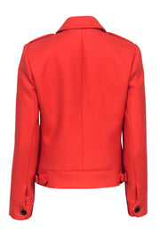 Current Boutique-J.Crew Collection - Orange Wool Large Pocket Front Blazer Sz 6
