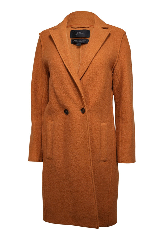 Current Boutique-J.Crew - Mustard Yellow Italian Boiled Wool Coat Sz 4