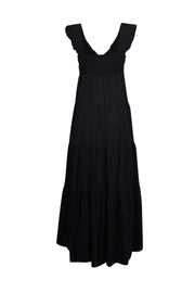 Current Boutique-Jason Wu - Black Tiered Maxi Dress Sz S